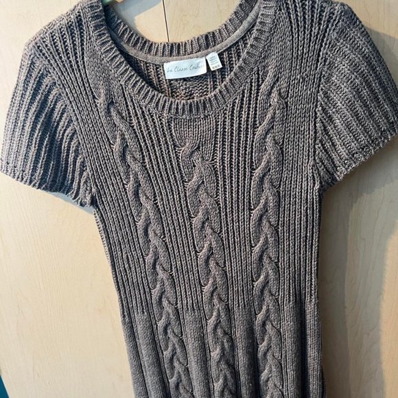 Brown / Beige Sweater Dress Size M - Picture 2 of 6